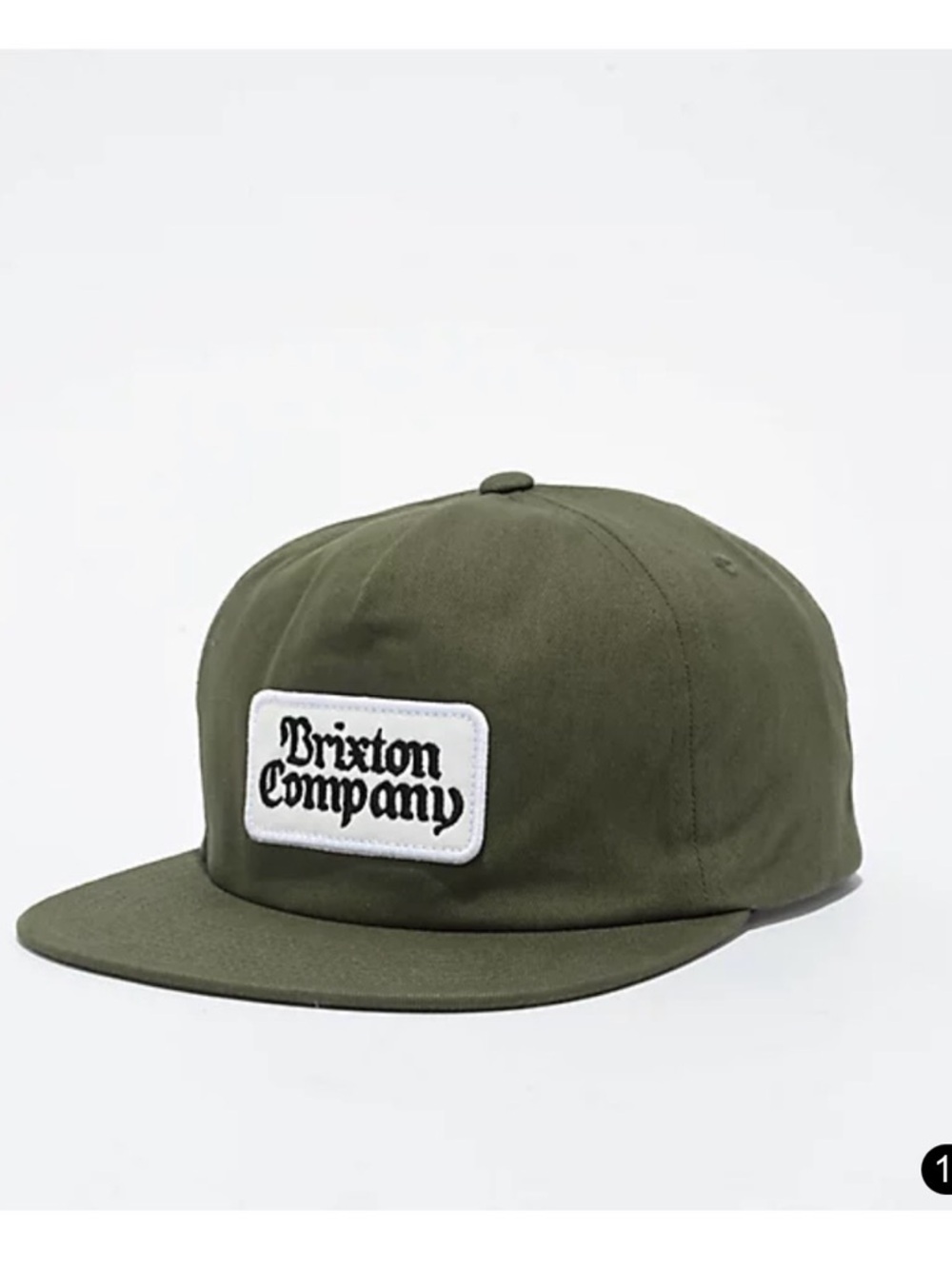 Brixton Olive Green Patch Baseball Cap